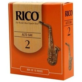 ♪ 美國 RICO 初學橘盒竹片 ♫ 12片裝 (中音ALTO)